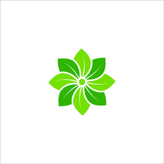 leaf with circle logo