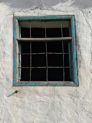 old window on a wall