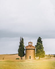 moody landscapes during fall in Tuscany