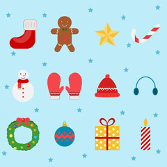 Chritsmas Icon Design Graphic Illustrator