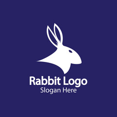 Rabbit Logo template vector icon illustration design