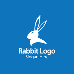 Fototapeta premium Rabbit Logo template vector icon illustration design