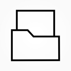 folder sign icon