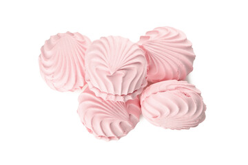 Delicious sweet marshmallow isolated on white background