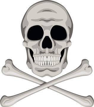 Skull and Crossbones Printable Template