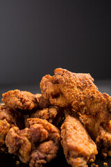 Southern fried chicken close up