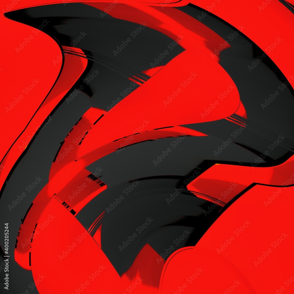 Poster vivid yellow and bright red coloured building block on dark grey background patterns and designs