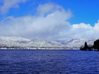 滋賀県長浜市余呉湖（冬）