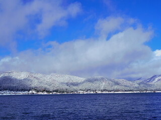 滋賀県長浜市余呉湖（冬）