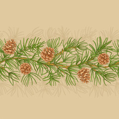 pine vector pattern