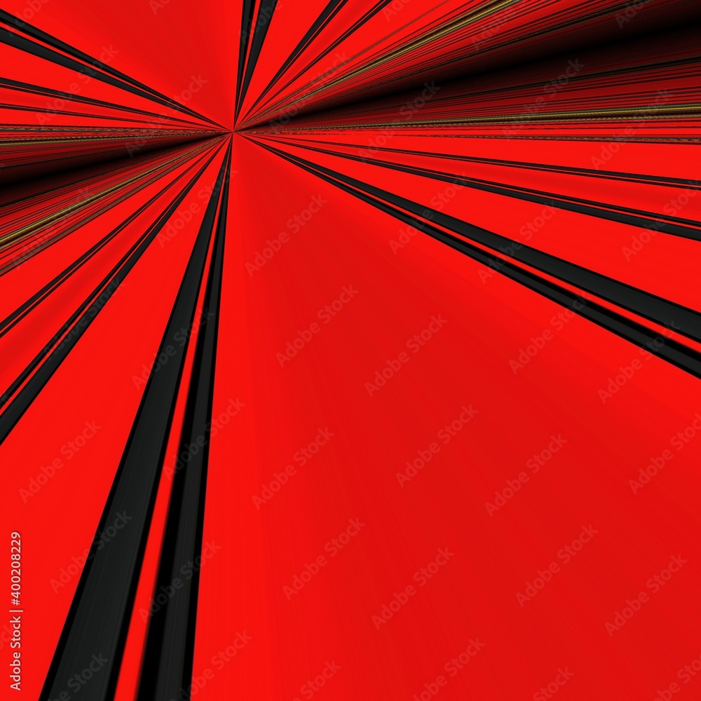 Poster vivid yellow and bright red coloured building block on dark grey background patterns and designs