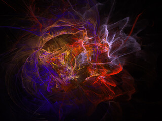 surreal futuristic digital 3d design art abstract background fractal illustration for meditation and decoration wallpaper