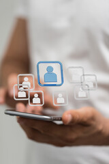 Digital Network and data concept.