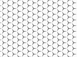 Seamless star pattern in black on white background