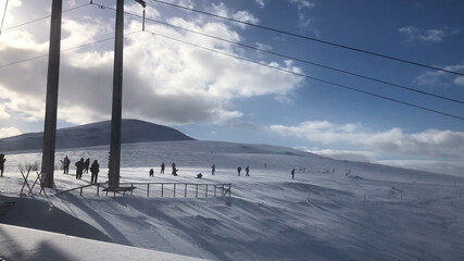 Top of Fjellheisen Mountain, Tromso Cable Car.  