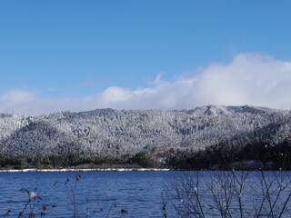 滋賀県長浜市余呉湖（冬）