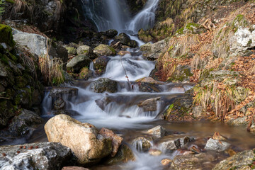 Fototapeta premium Winter am Feldberg Fahler Wasserfall