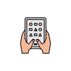 games line icon. Signs and symbols can be used for web, logo, mobile app, UI, UX on white background.