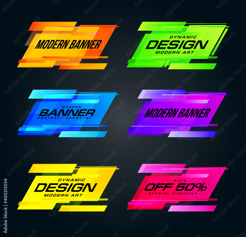 Poster vector frame art graphics for hipsters . dynamic frame stylish geometric black background . element 