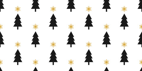 Fototapeta premium Christmas trees seamless pattern.