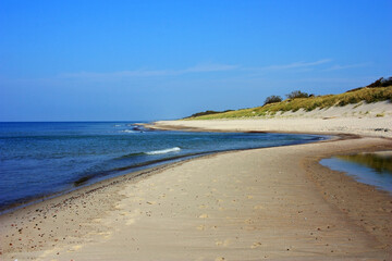 Obraz premium Sandy shore of the Baltic Sea