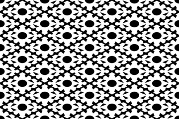 seamless abstract geometric monochrome pattern-19n1a