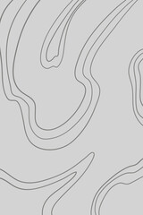 Creative minimalistic hand painted illustration for wall decoration, postcard or brochure design. Gray lines on white background. modern design