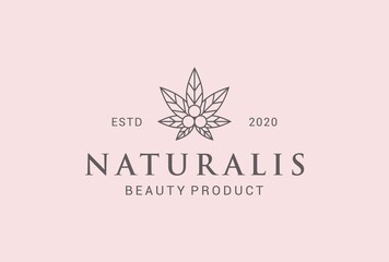 natural beauty care logo design.