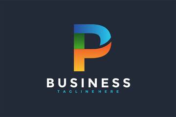 initial P colorful logo