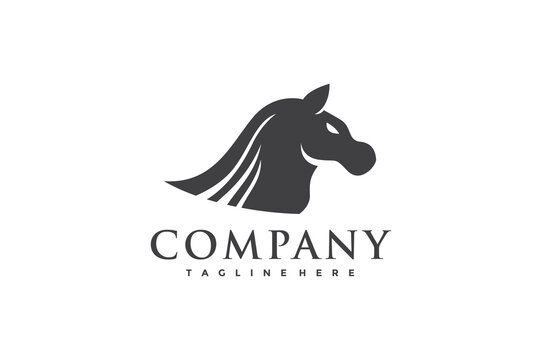 simple horse head logo