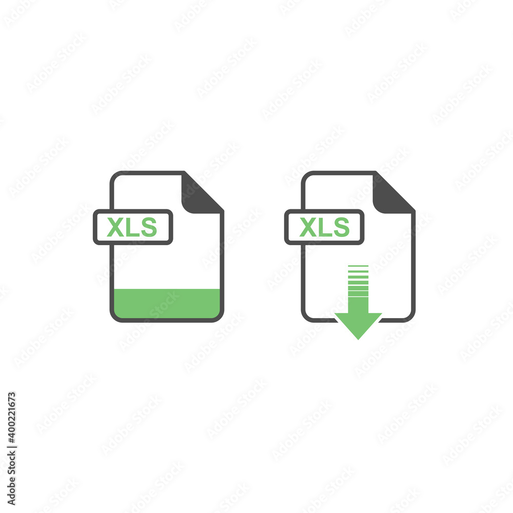 Poster xls format download icon - format extension file icon vector illustration for web and graphics desig