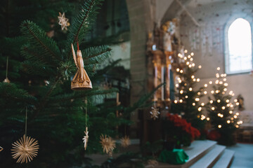 Christmas decoration balls on the tree