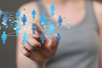 organization chart team concept networking