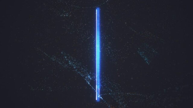 Retro Floppy Disk Hologram. High quality 4k footage