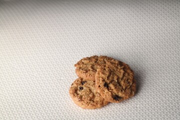 traditional homemade large oatmeal cookie