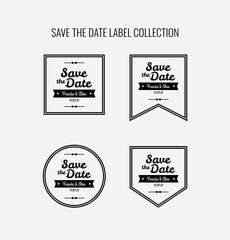 Wedding invitation vector graphic of save the date, perfect for wedding, invitation, couple, fiance, etc