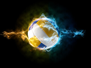 Volleyball and electric waves