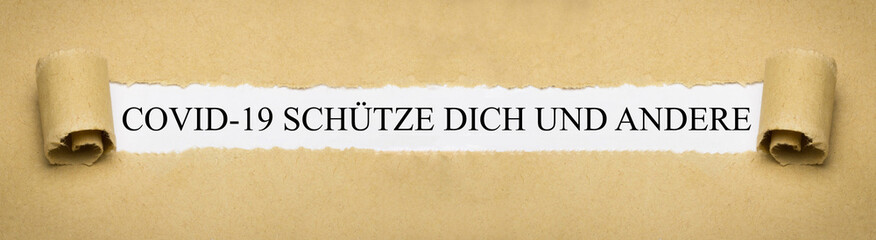 Covid-19 Schütze dich und andere