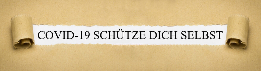 Covid-19 Schütze dich selbst