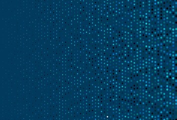 Dark BLUE vector texture with disks.