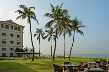 Colombo, Sri Lanka, Mount Lavinia famous historical hotel ocean view