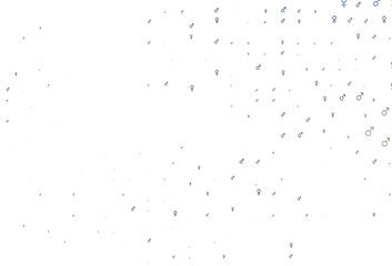 Light black vector background with gender symbols.