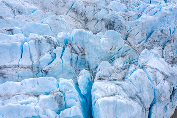 Nordenskiöld glacier from above, Svalbard, Norway