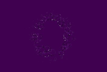 Light Pink, Blue vector cover with spots.