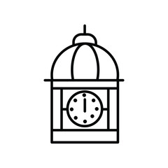 Vintage Clock Time line icon
