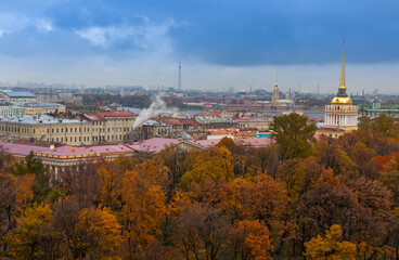 panorama old city Saint Petersburg