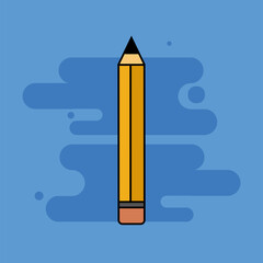 Pencil back to school Picture icon - Vector