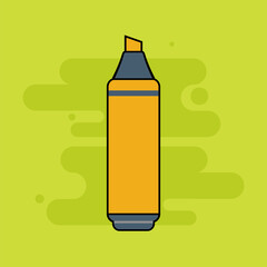 Marker back to school Picture icon - Vector