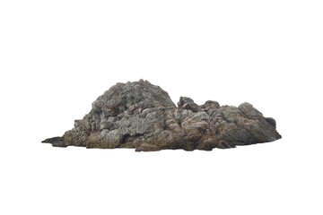 Strange sandstone rocks for decoration. reef stone isolated on white background.