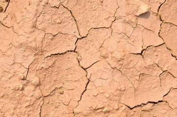 Dry lake or swamp in the process of drought and lack of rain or moisture, a global natural disaster. The cracked soil of the earth due to climate change. Hydrological drought, ccological catastrophy